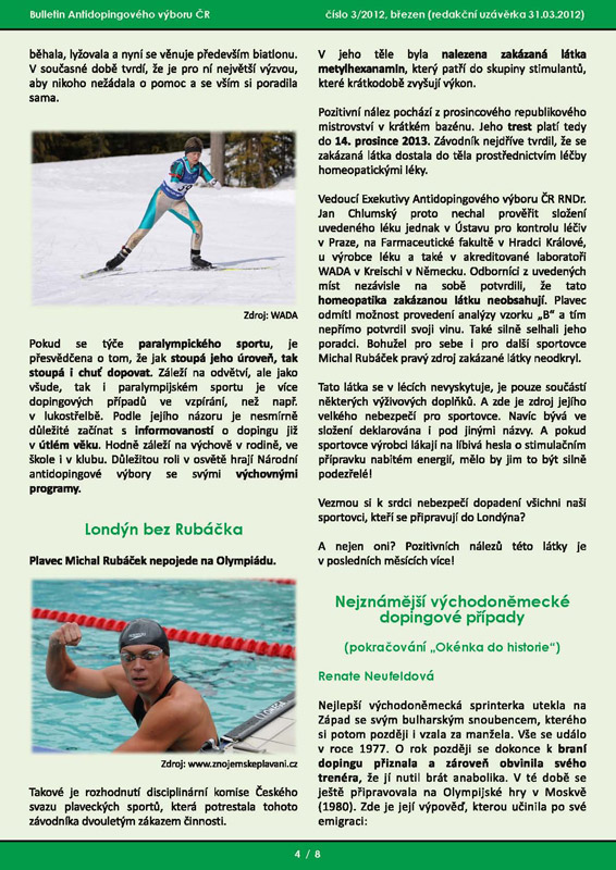 B�eznov� ��slo informa�n�ho bulletinu ADV �R