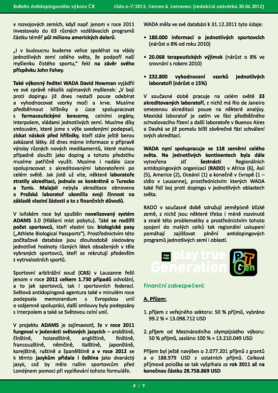 Pr�zdninov� ��slo informa�n�ho bulletinu ADV �R