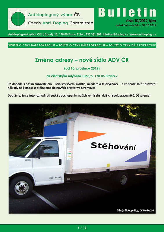 ��jnov� ��slo informa�n�ho bulletinu ADV �R