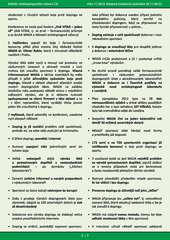 Listopadov� ��slo informa�n�ho bulletinu ADV �R