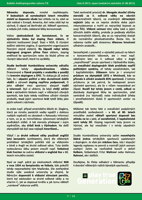 Srpnov� ��slo informa�n�ho bulletinu ADV �R