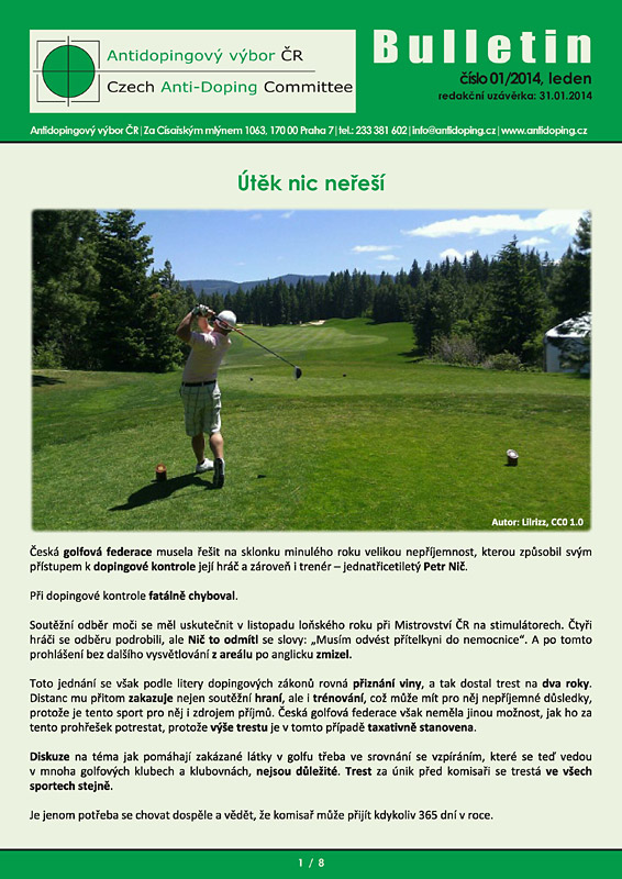 Lednov� ��slo informa�n�ho bulletinu ADV �R