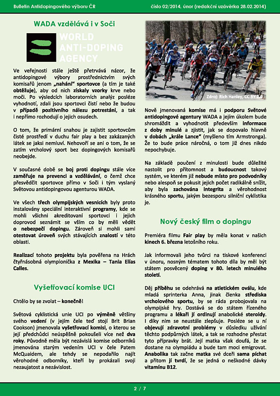 �norov� ��slo informa�n�ho bulletinu ADV �R