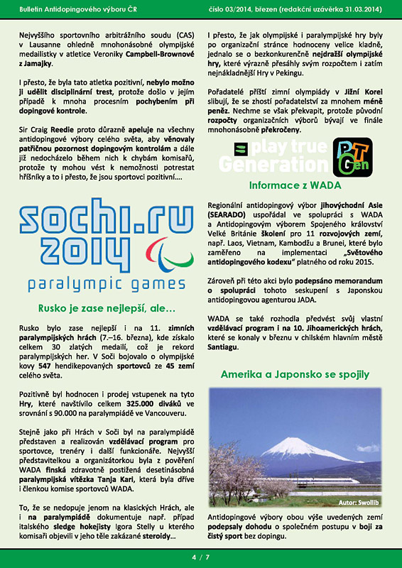 B�eznov� ��slo informa�n�ho bulletinu ADV �R