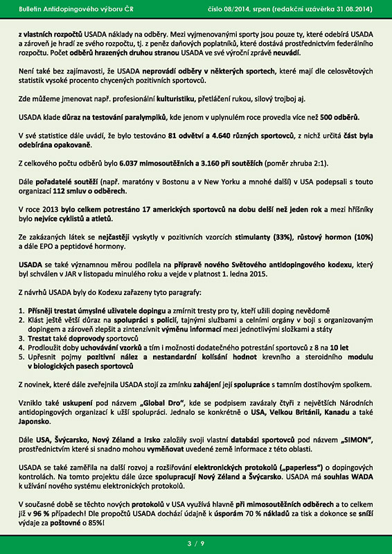 Srpnov� ��slo informa�n�ho bulletinu ADV �R
