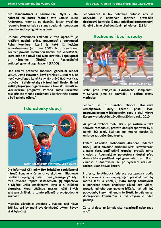 Srpnov� ��slo informa�n�ho bulletinu ADV �R