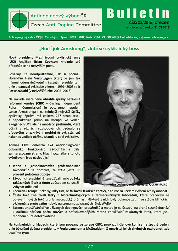 B�eznov� ��slo informa�n�ho bulletinu ADV �R