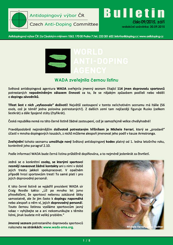 Za�ijov� ��slo informa�n�ho bulletinu ADV �R