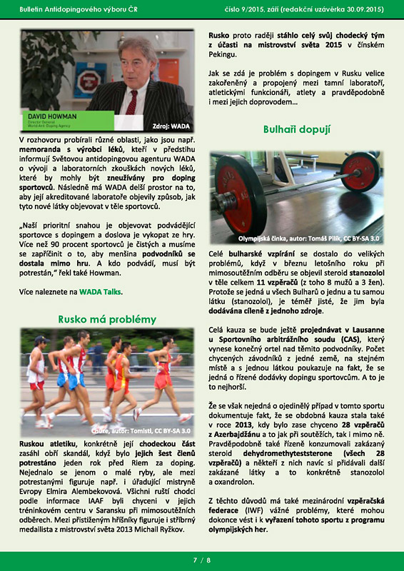 Za�ijov� ��slo informa�n�ho bulletinu ADV �R