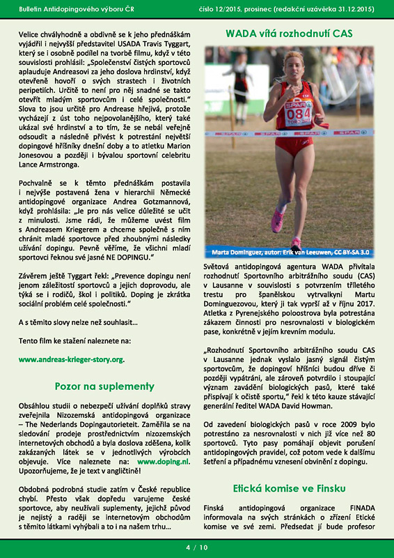 Prosincov� ��slo informa�n�ho bulletinu ADV �R