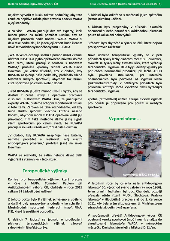 Lednov� ��slo informa�n�ho bulletinu ADV �R
