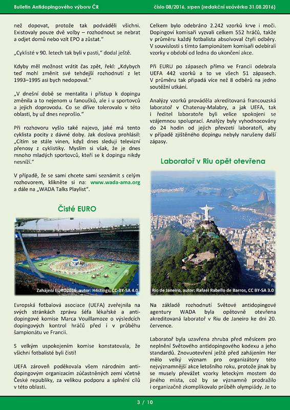  Srpnov� ��slo informa�n�ho bulletinu ADV �R