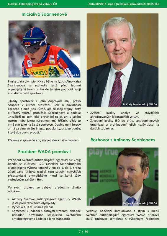  Srpnov� ��slo informa�n�ho bulletinu ADV �R