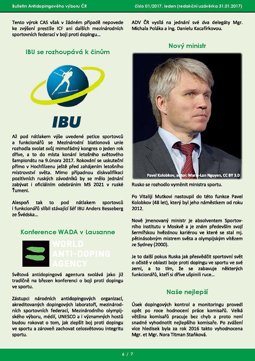 Lednov� ��slo informa�n�ho bulletinu ADV �R