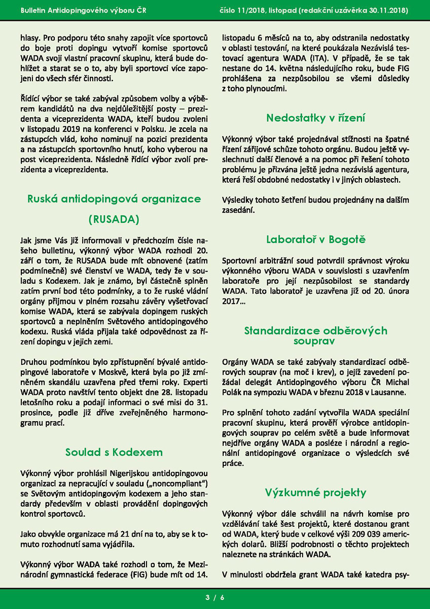 Listopadov� ��slo informa�n�ho bulletinu