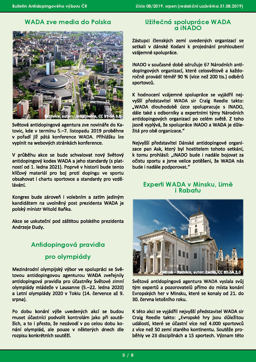 Srpnov� ��slo informa�n�ho bulletinu