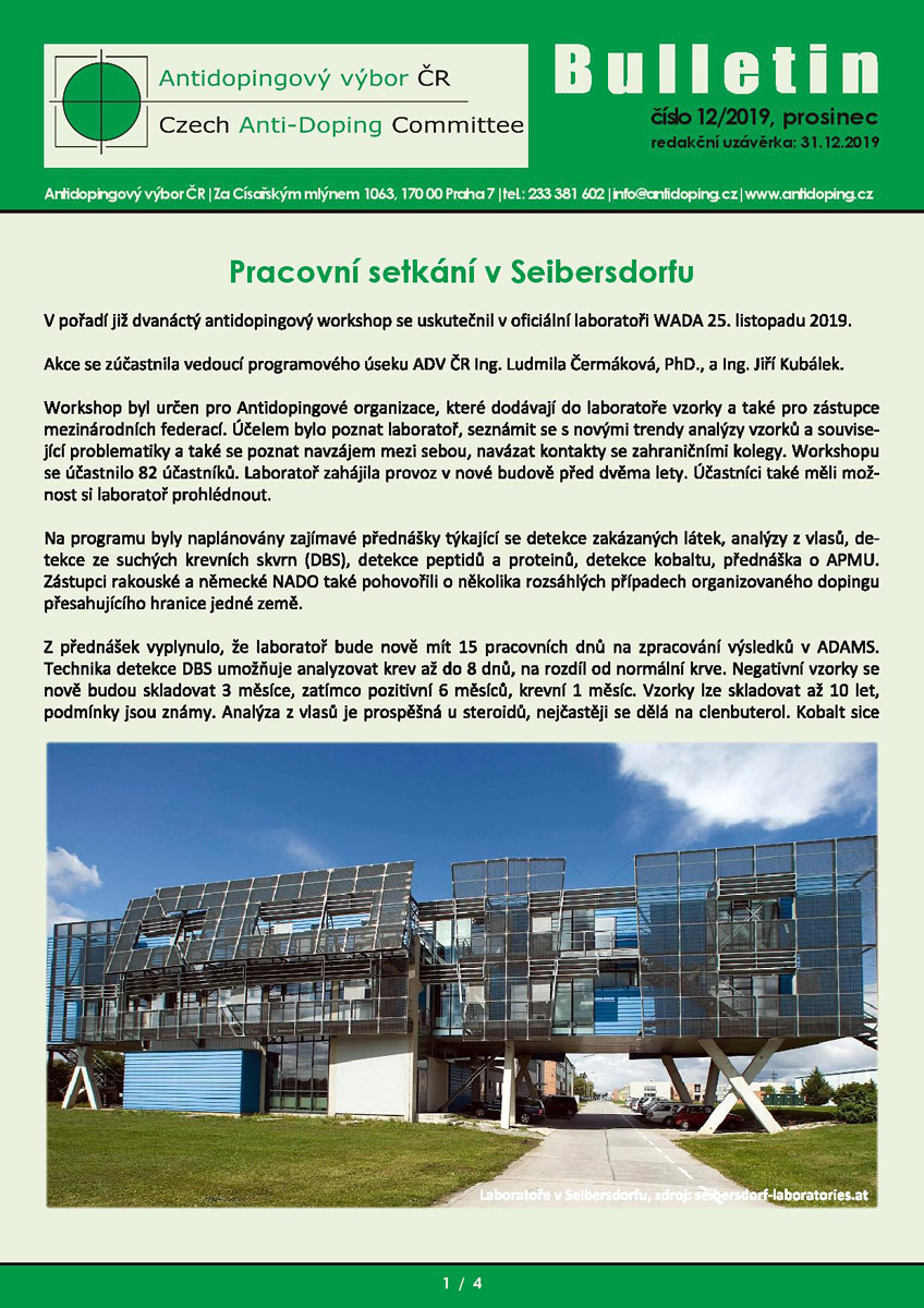 Prosincov� ��slo informa�n�ho bulletinu